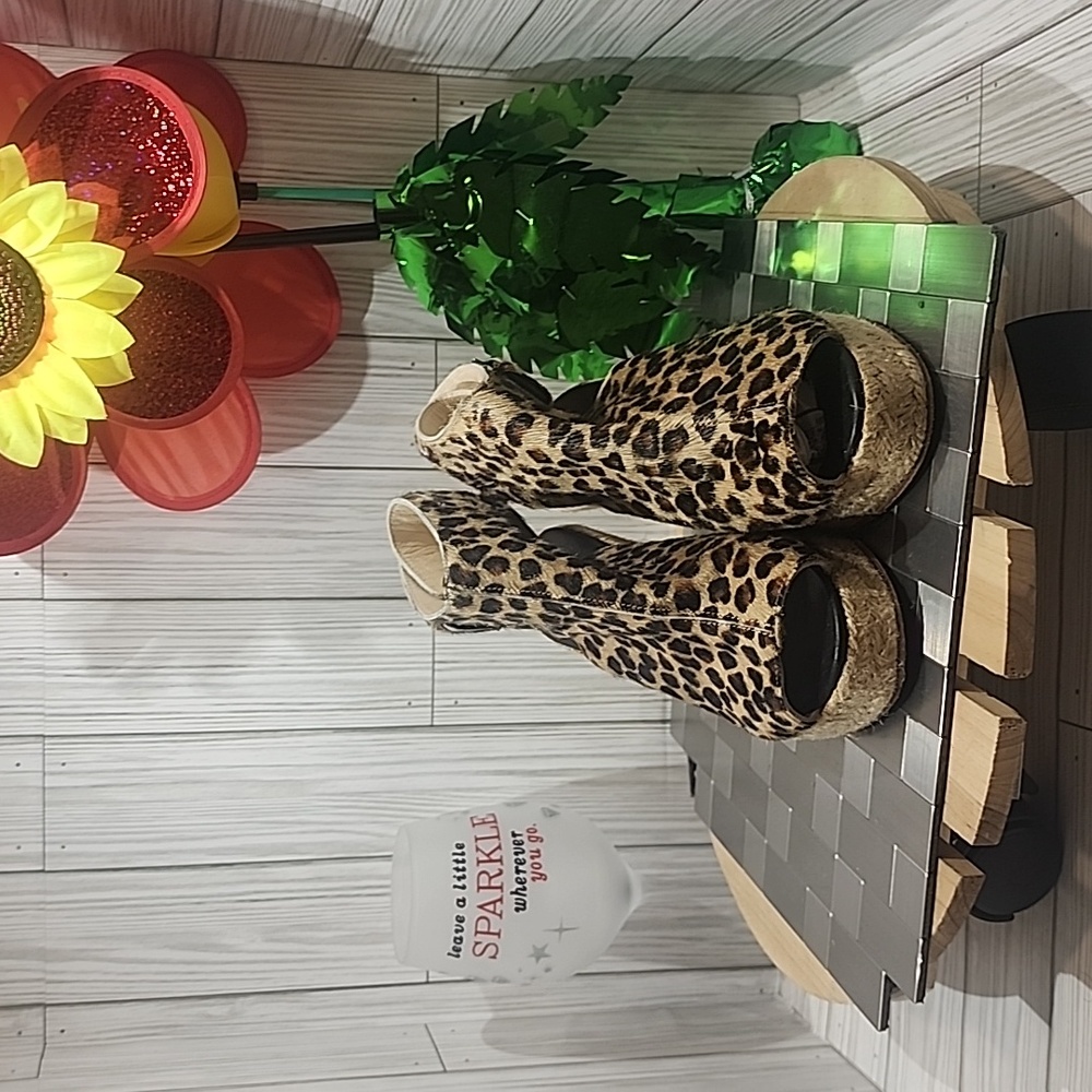 Elysewalker leopard print‎ wedge #453
